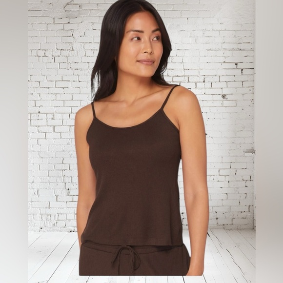 Andie Crop Top XL NWT | Chocolate + Bamboo Blend | Adjustable Straps & Luxe - Picture 1 of 2